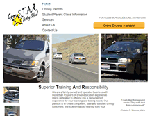 Tablet Screenshot of gemstardrivingschool.com